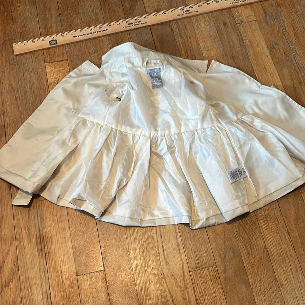 Tahari Kids Cream Double-Breasted Coat‎ 12mon